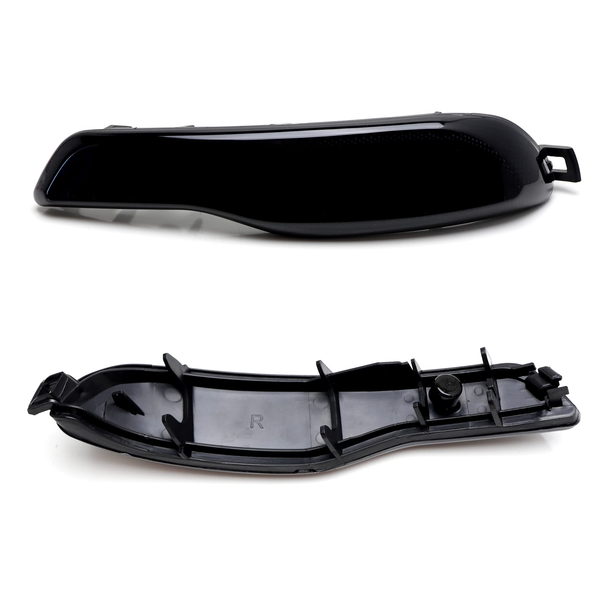 Ijdmtoy Smoked Lens Rear Bumper Reflector Lenses Compatible With Jeep 2014-2018 Cherokee (Kl), Oe-Spec Lh Rh Assembly