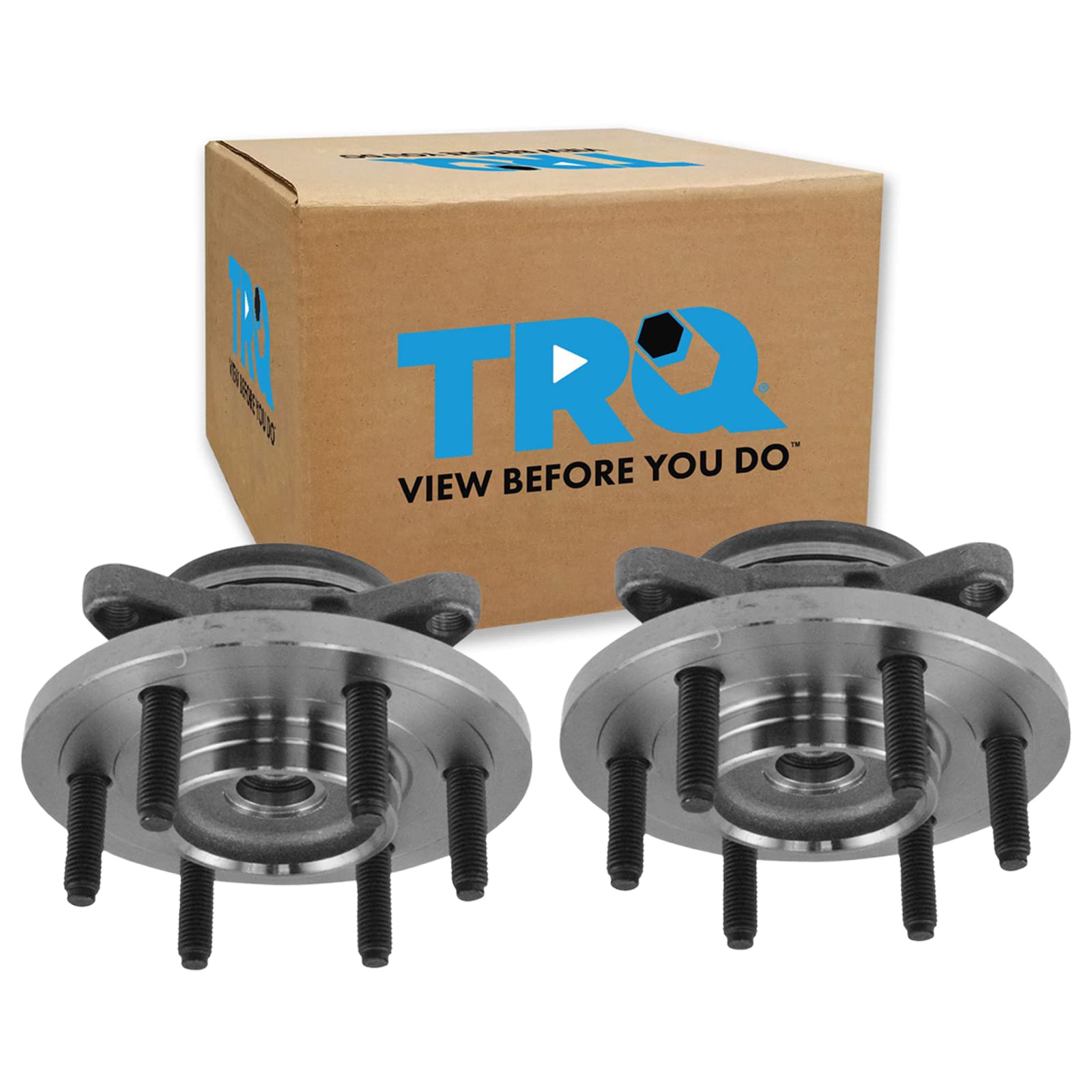 Trq Front Wheel Hub Bearings Assembly Set Compatible With 2007-2010 Ford Expedition Lincoln Navigator