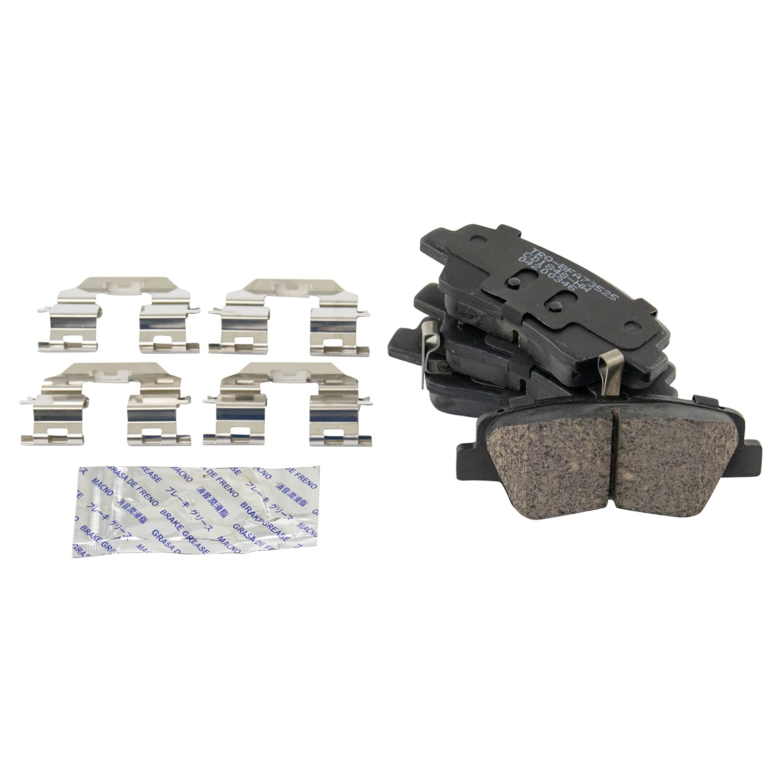TRQ Rear Brake Pads Ceramic Compatible with 2016-2021 Hyundai Tucson 2017-2019 Kia Cadenza Sportage