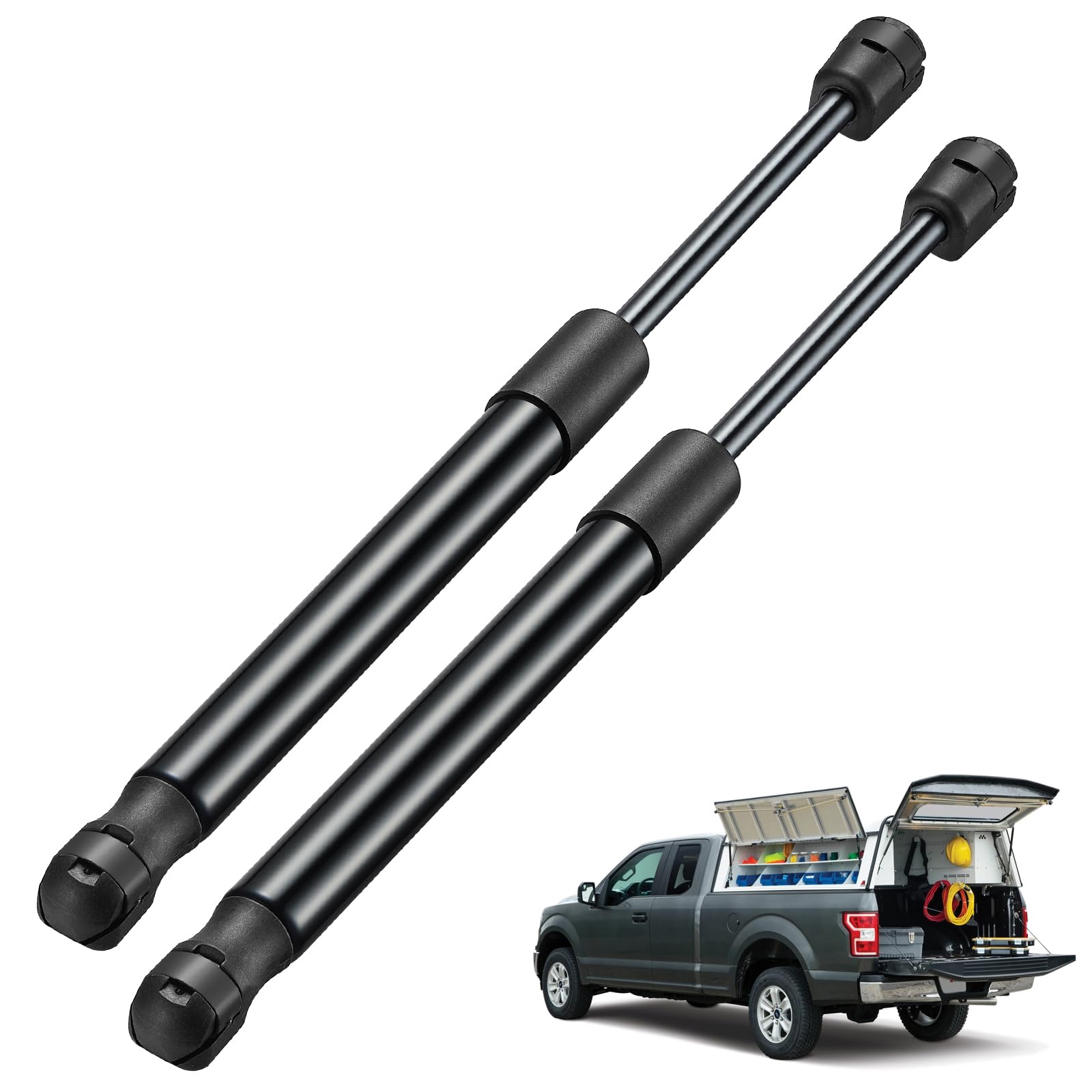 Bdfhyk 4420 12Inch 30Lbs (135N) Gas Shocks Struts Lift Support For Tonneau Covers Cabinets Bed Bench Lids Camper Shells Tool Box