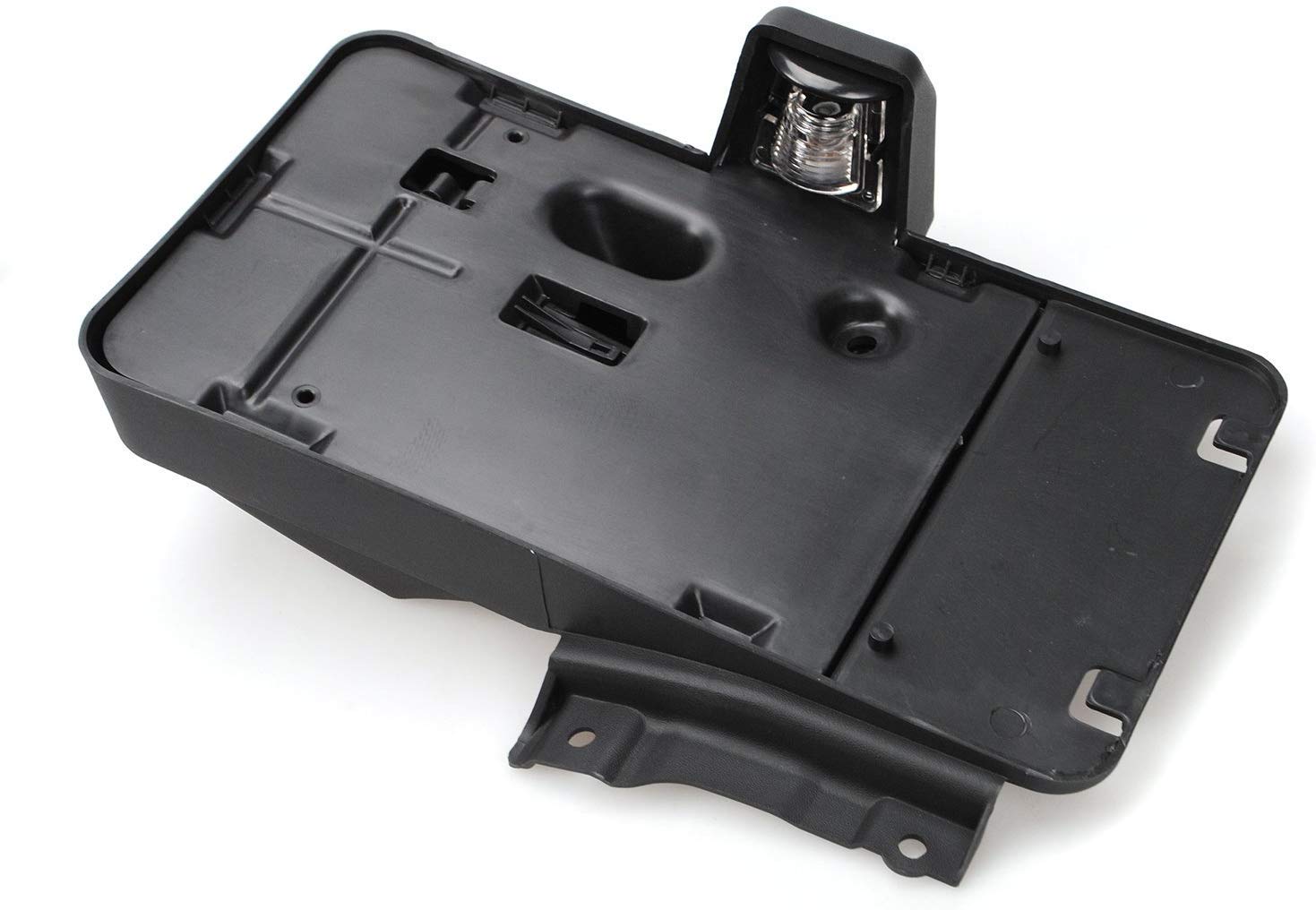 JeCar Fit for JK License Plate Holder Frame with Light Rear License Plate Mounting Bracket Compatible with 2007-2017 Jeep Wrangl