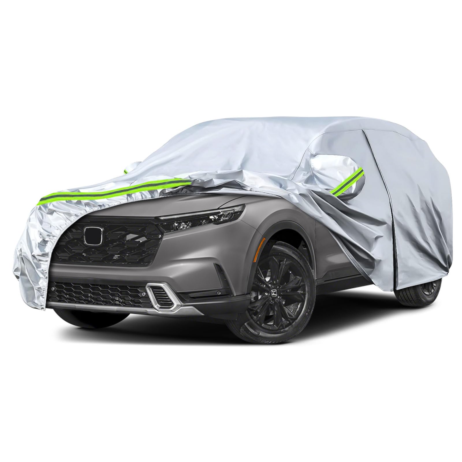 Waterproof Car Covers Replace For 2002~2025 Honda Cr-V, 6 Layers All Weather Custom-Fit Car Cover With Zipper Door & Windproof B