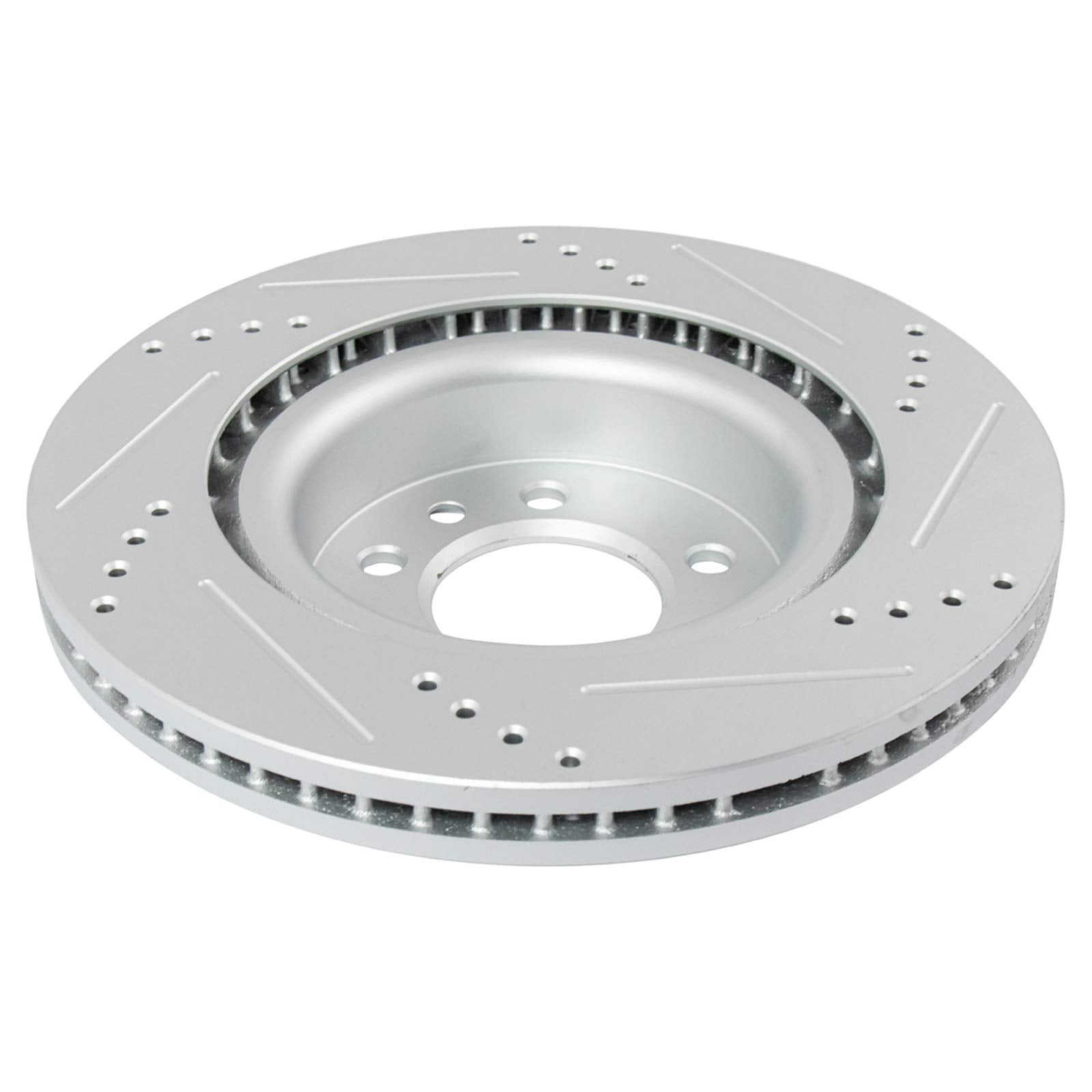 Trq Front Performance Brake Rotors Set Vented Premium G-Coated Compatible With 2005-2009 Land Rover Lr3 2006-2009 Range Rover Sp