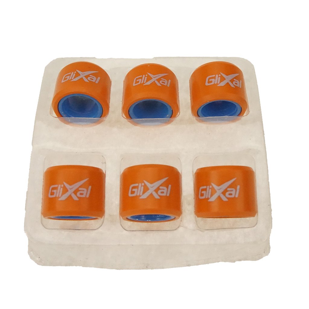 Glixal Variator Roller Weights Set, 6g for 139QMB GY6 50cc-100cc Scooter, High Performance, Model ATKS-04011