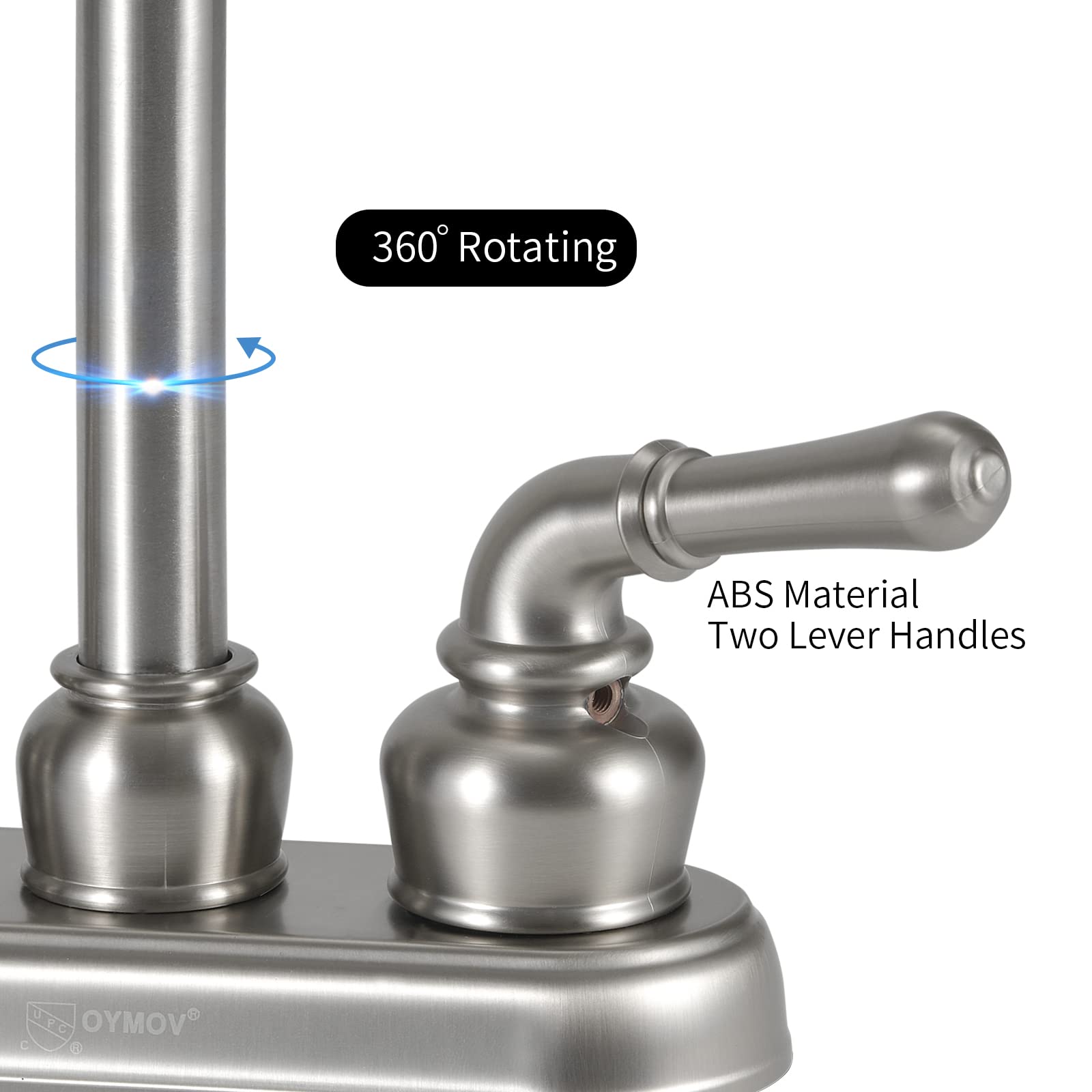 Rv Bathroom Sink Faucet - Brushed Nickel Rv Sink Faucet For Bathroom Faucet Replacement For Rvs, Campers, Fifth Wheels, Motor Ho