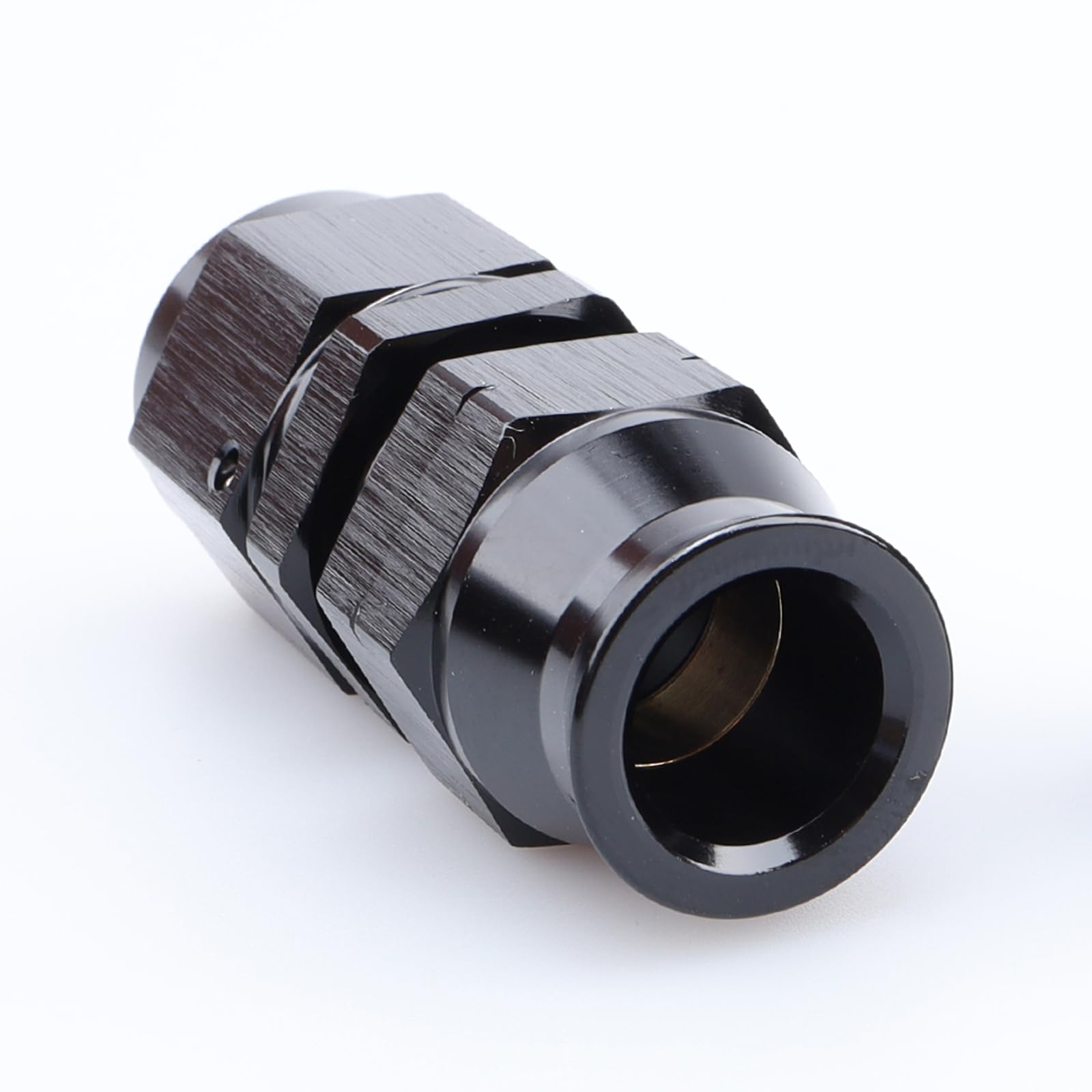 AC PERFORMANCE Aluminum Alloy -6 AN Female to 3/8'' Hardline Tube Fuel Fitting Compression Adapter Black