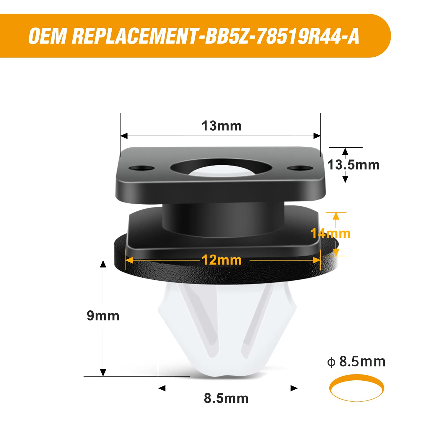 Gooacc 20Pcs A-Pillar Trim Hardware Windshield Moulding Retaining Clips With Sealer Compatible With Ford Explorer 2011-2019 Oem: