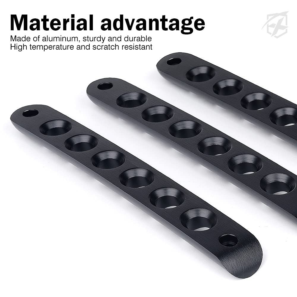 Xprite 3Pcs Brushed Aluminum Side Door Handle Inserts & Cover Trim For 2007-2018 Jeep Wrangler Jk Jku Sahara Rubicon 2 Door - Du