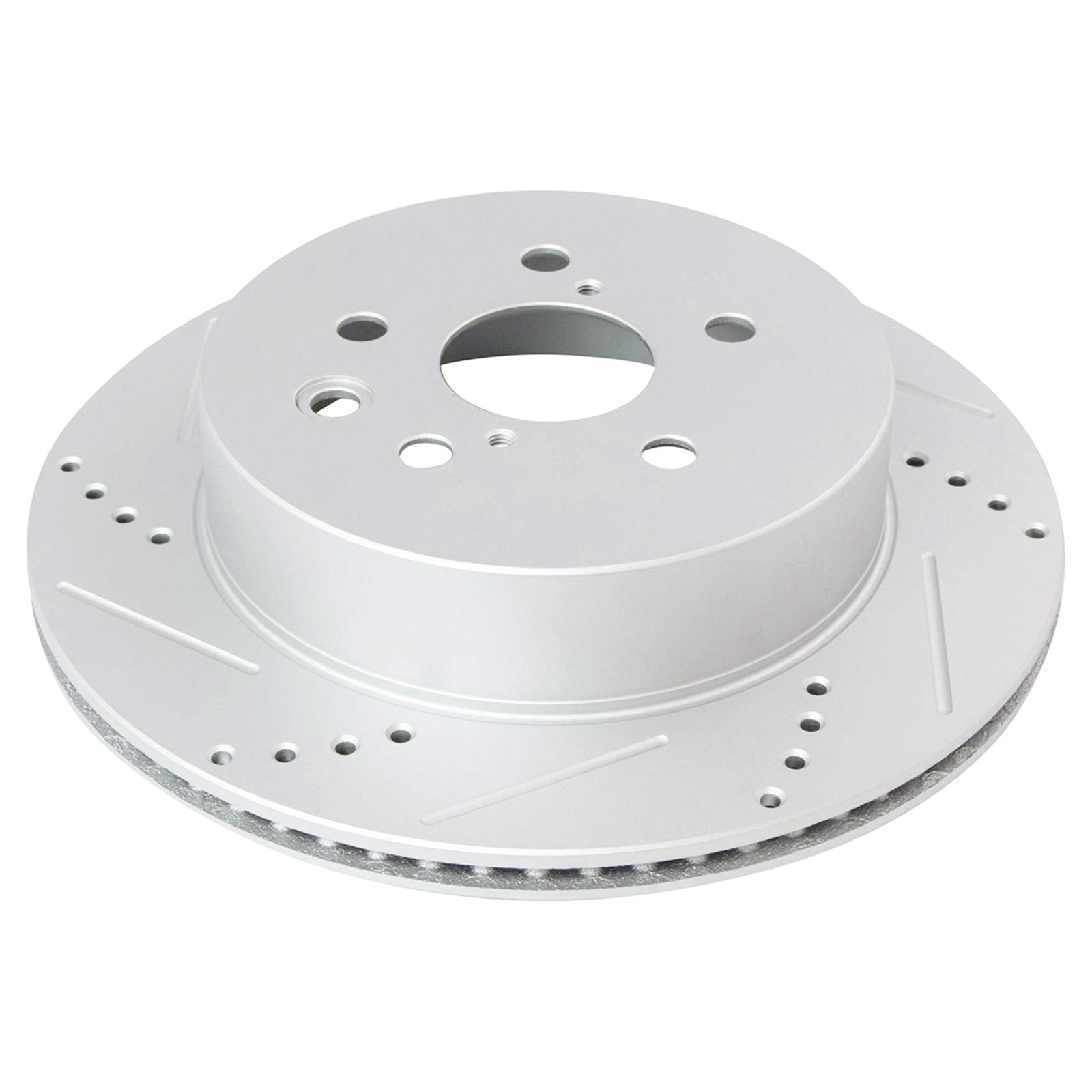 Trq Rear Performance Brake Rotor Drilled Slotted Pair Set For 2006 Gs300 / 2007-2011 Gs350 / 2006-2007 Gs430 / 2007-2011 Gs450H