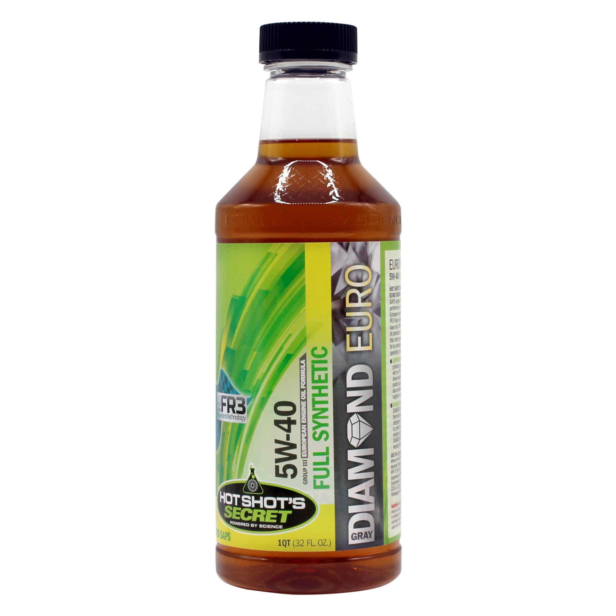 Hot Shots Secret Gray Diamond Euro Synthetic 5W40 Oil 1 Quart