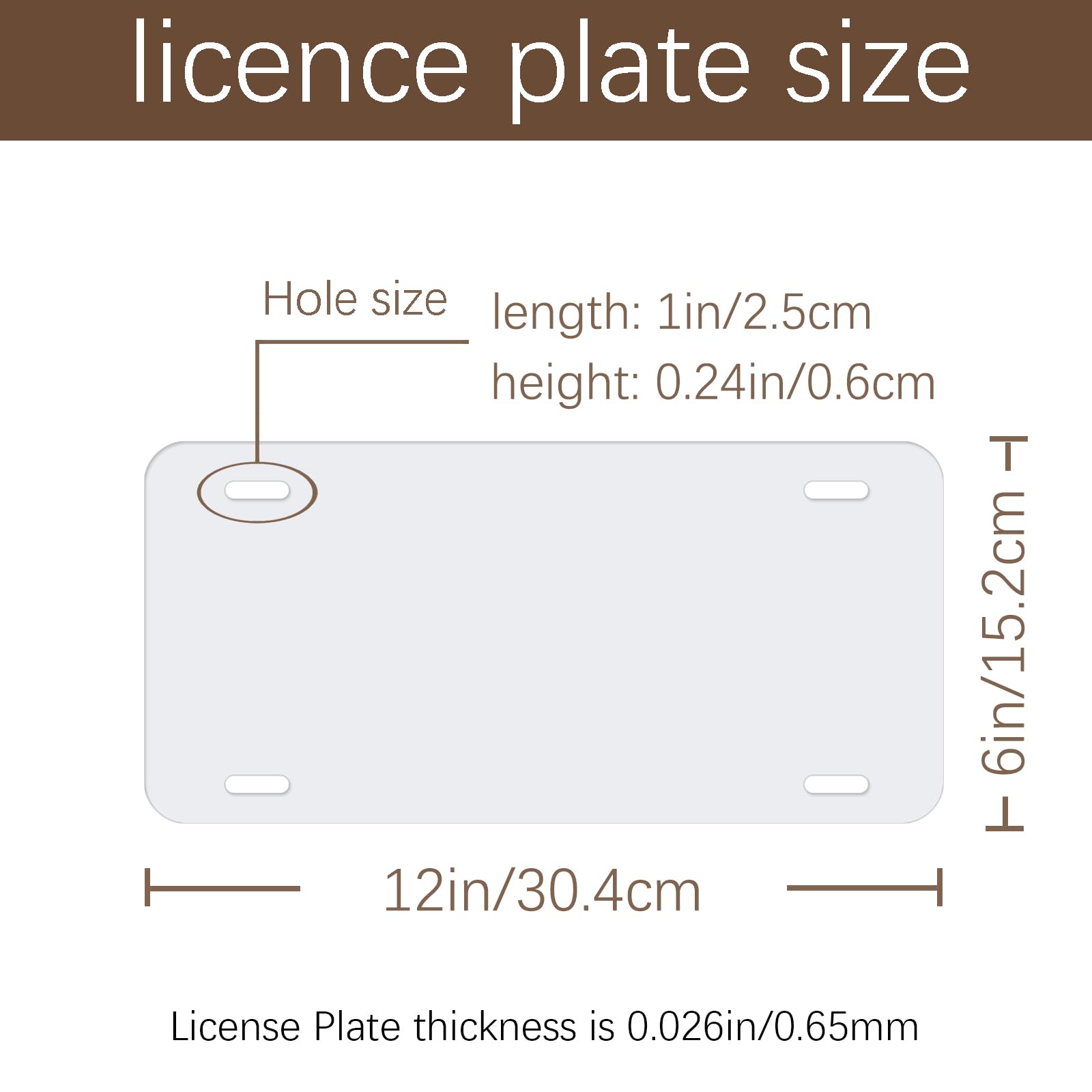 10 Pack Sublimation License Plate Blanks 6''X12'',DIY Picture Sublimation BlankHeat Thermal Transfer Sheet,Metal Aluminum Automo