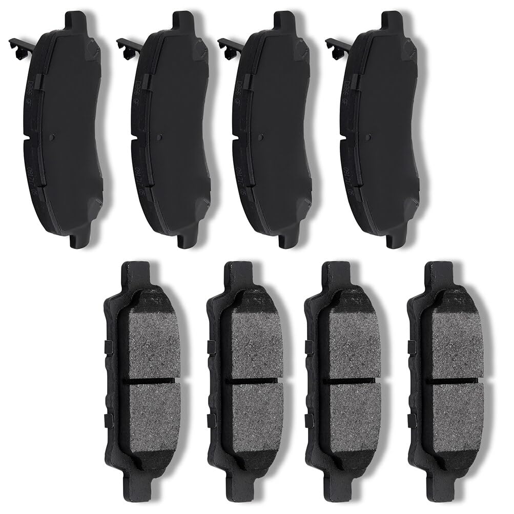 Automuto 8Pcs Front & Rear Ceramic Disc Brake Pads Set D866 D1037 For Chrysler 200 Sebring For Dodge Avenger Caliber For Jeep Co