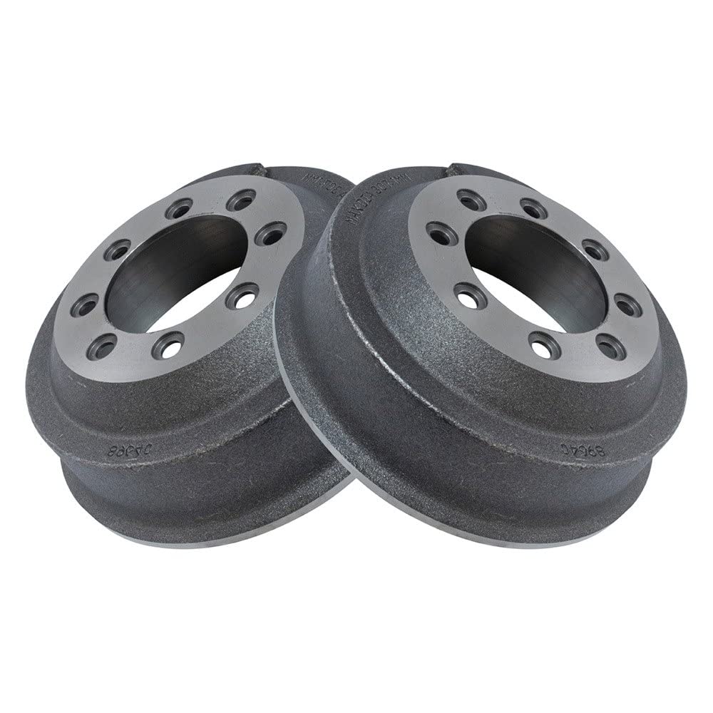 Trq Rear Brake Drum Pair Set For 1987-1991 Ford E250 Van / 1987-1991 Ford E350 Van / 1985-1997 Ford F250 Truck / 1984-1997 Ford