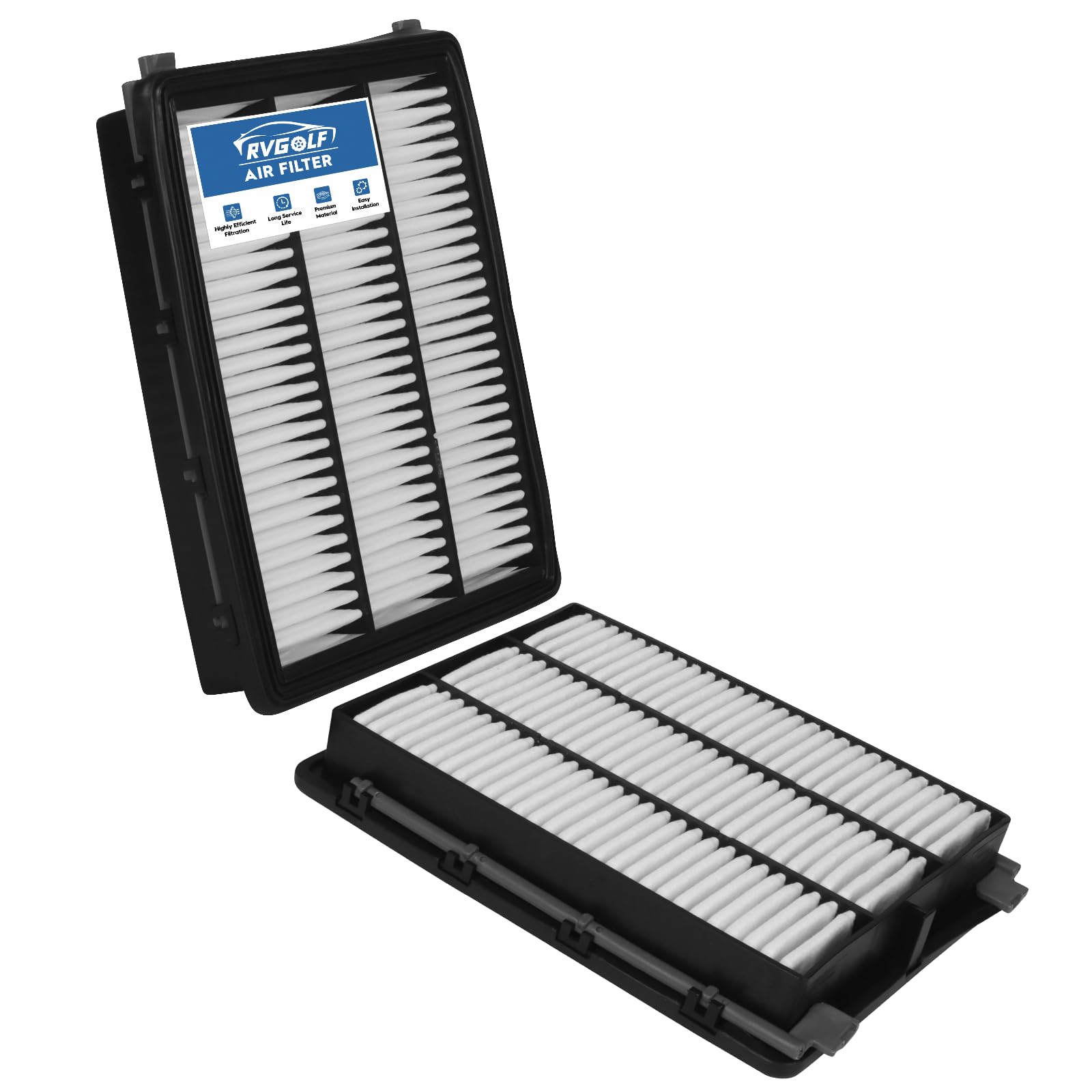 RVgolf 2PCS Engine Air Filter Fit for Hyundai Tucson 2016-2021, Kia Sportage 2017-2022 Air Filter Replacement Engine Filter Acce