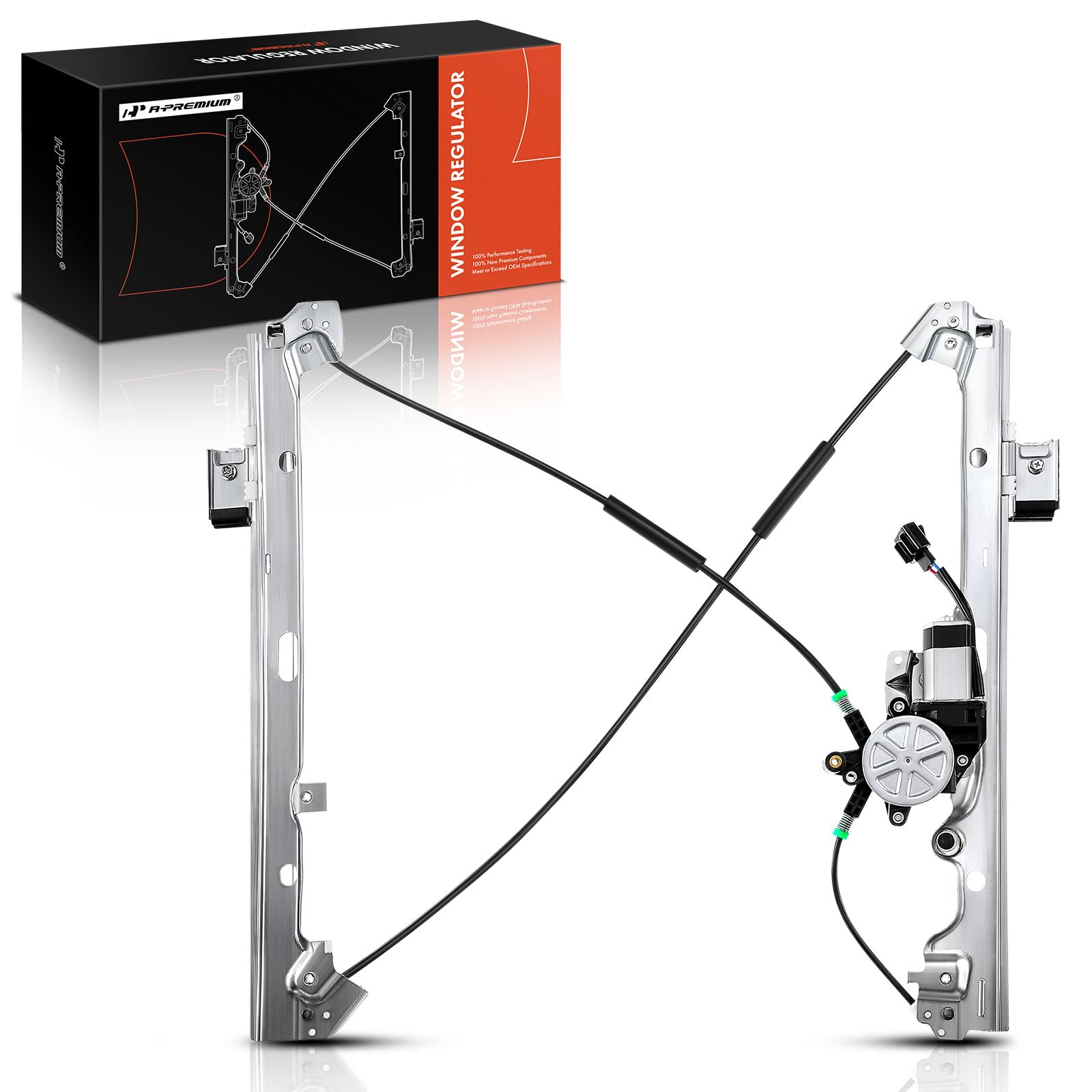 A-Premium Front Passenger Power Window Regulator W/Motor Replacement For Chevrolet Silverado Tahoe Gmc Yukon Xl Sierra Escalade Pickup Truck Suv 2000-2006