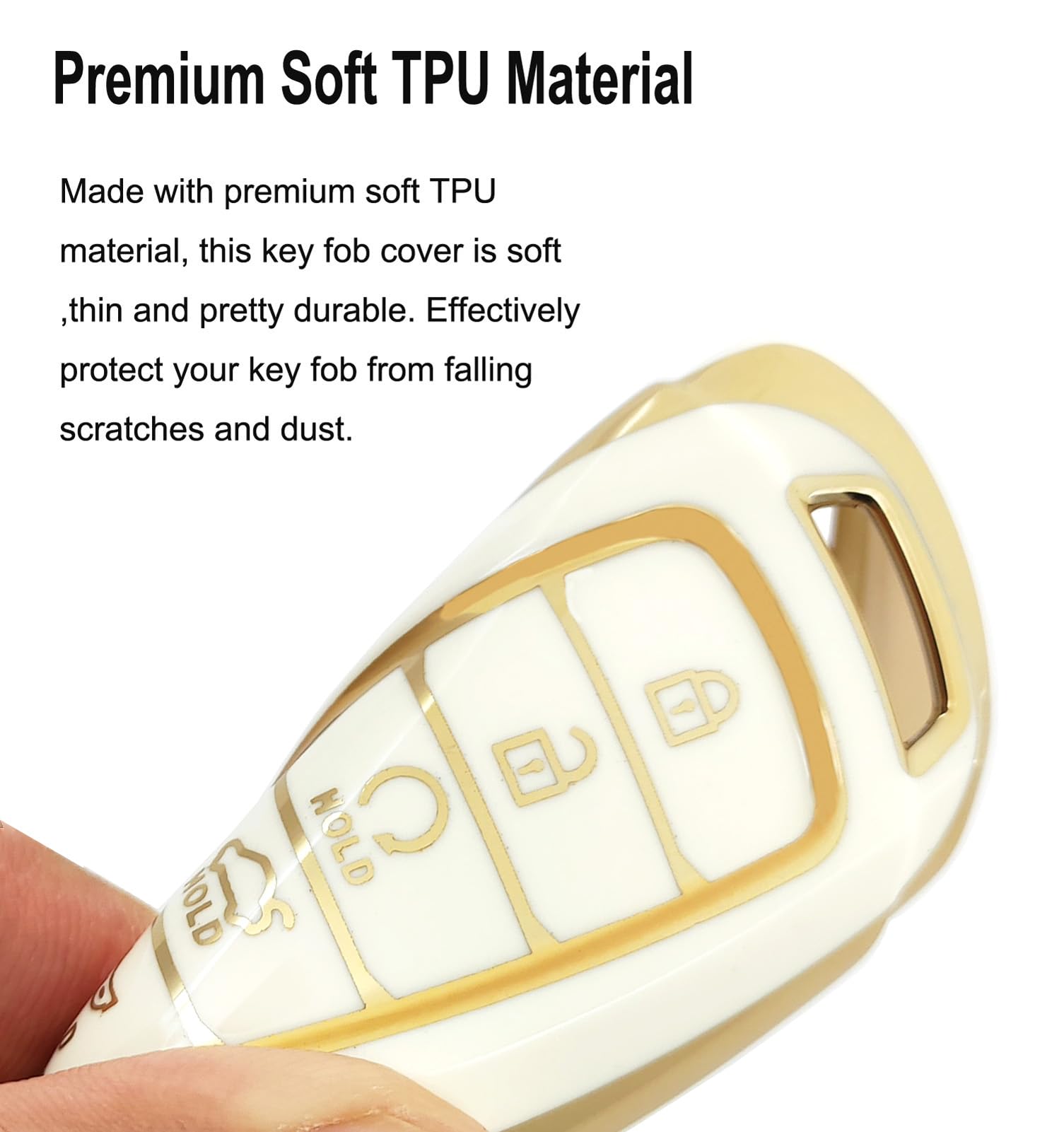 Arruweer Key Fob Cover For Hyundai Soft Tpu Key Fob Case Holder Compatiable With Hyundai Elantra Gt Sport Santa Fe Palisade Kona