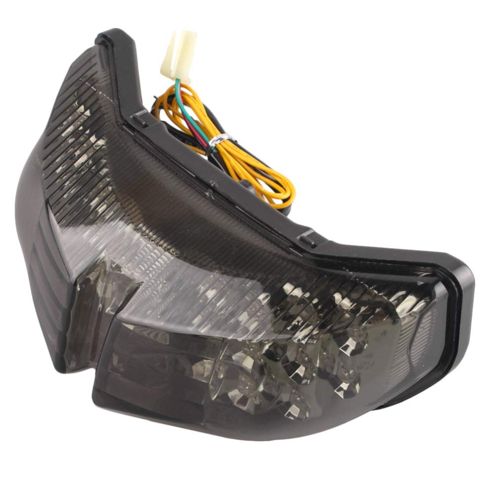 Mzs Motorcycle Tail Light, Led Integrated Turn Signal Blinker Smoke Compatible With Fz1 Fazer 2006-2015 / Fz8 2011-2013