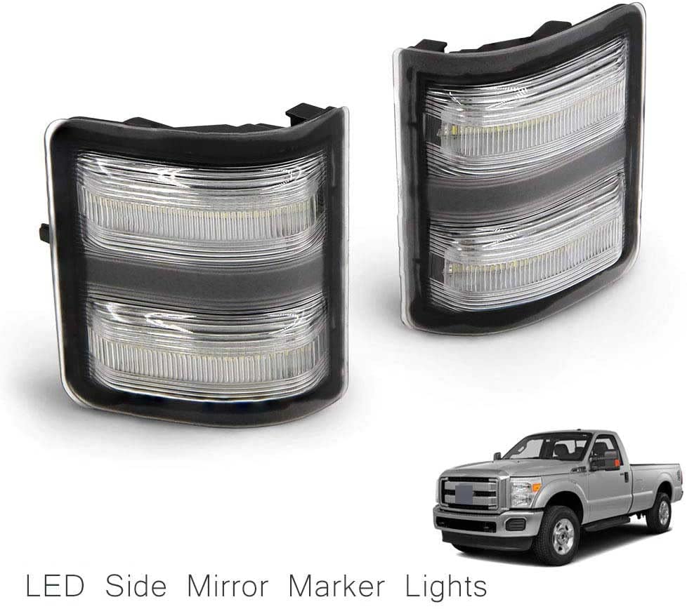 Led Side Mirror Marker Lamp For Ford F250 F350 F450 F550 2008 2009 2010 2011 2012 2013 2014 2015 2016 Super Duty Switchback Whit