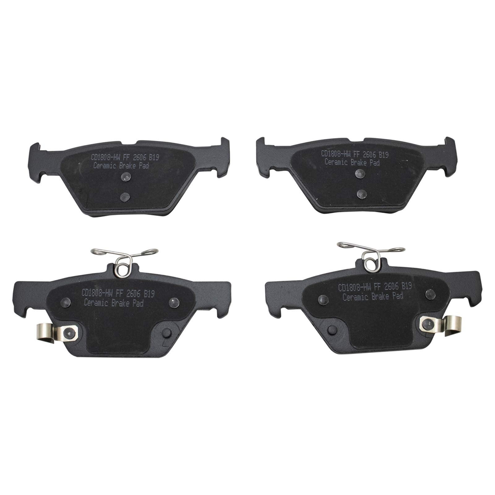 Trq Rear Brake Pads Ceramic Compatible With 2019-2022 Subaru Ascent Forester 2015-2022 Legacy Outback 2017-2019 Wrx