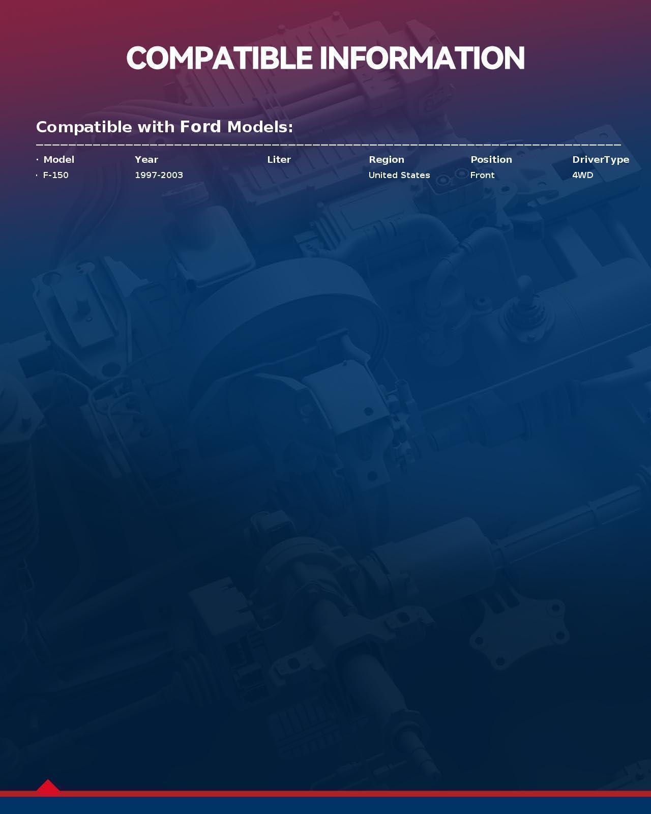 KAX Front Brake Kit, Drilled and Slotted Brake Rotors, Ceramic Brake Pads | Fits Ford F150 1997 1998 1999 2001 2002 2003, Automo