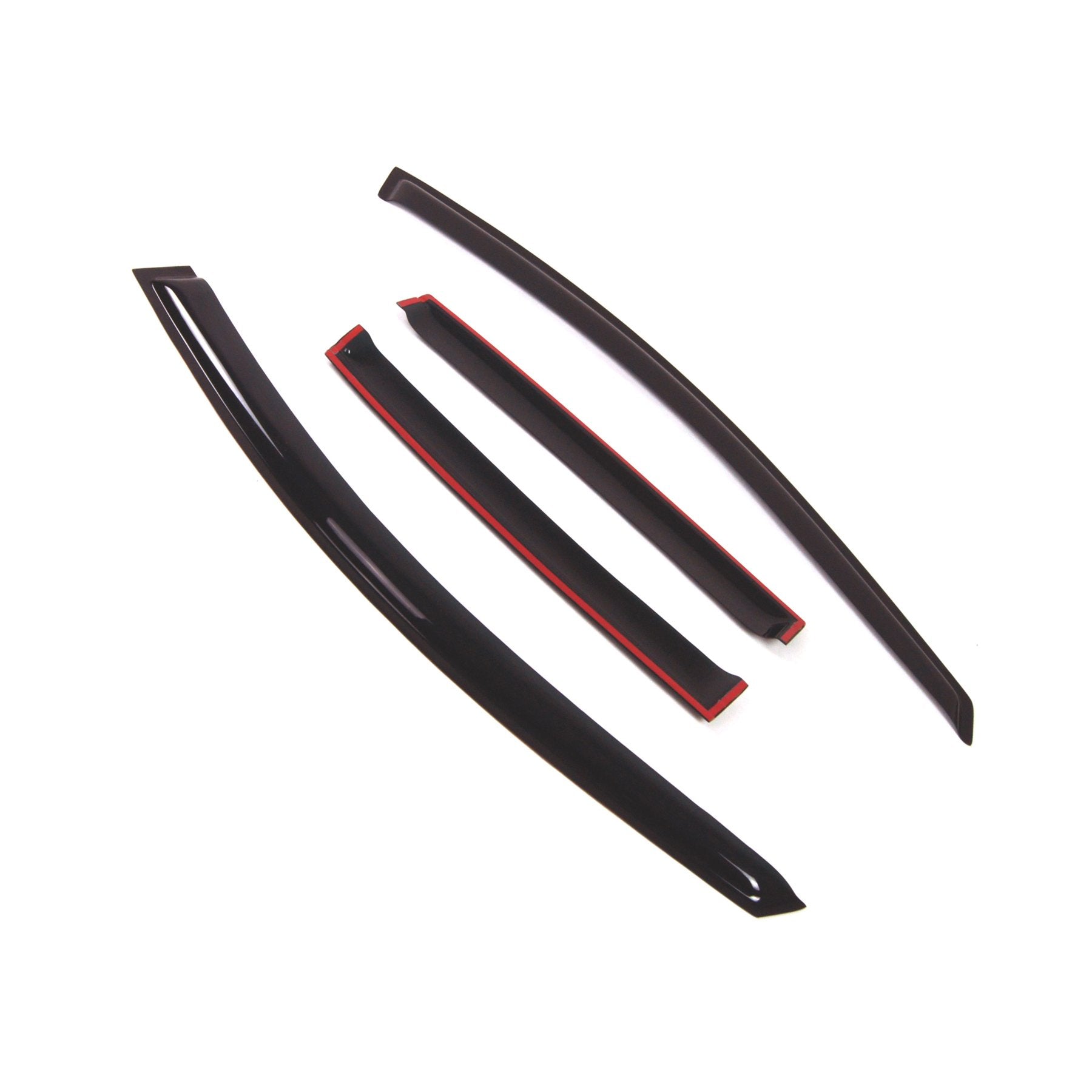 Tuningpros Outside Mount Window Vent Visors Rain Guards Compatible With Nissan Versa 2007-2011 | Side Window Wind Deflectors Rai