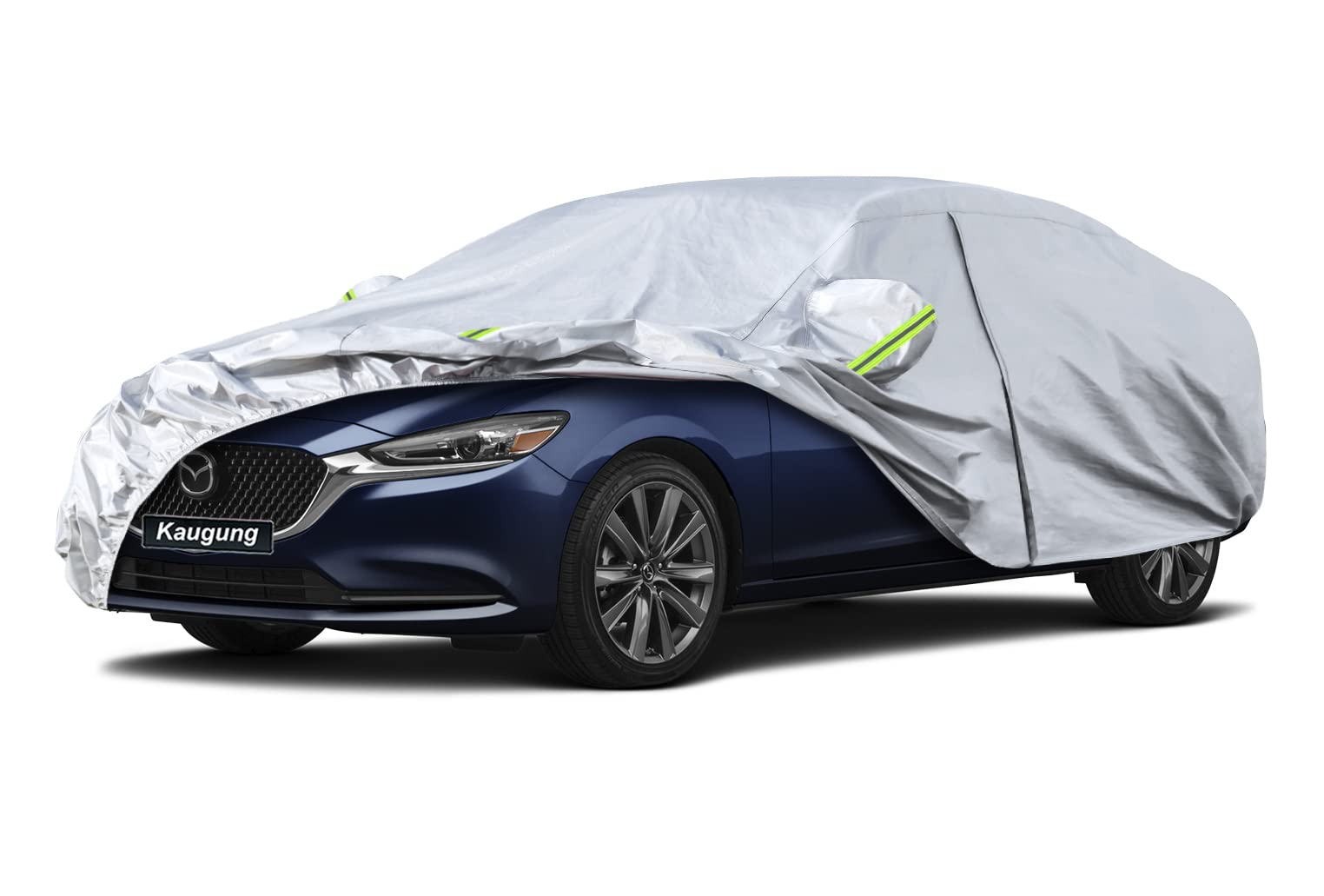 Kaugung 6 Layers Car Cover Custom Fit Mazda 6 from 2002 to 2025, Waterproof All Weather Resistant Outdoor Indoor Sun Rain Dust S