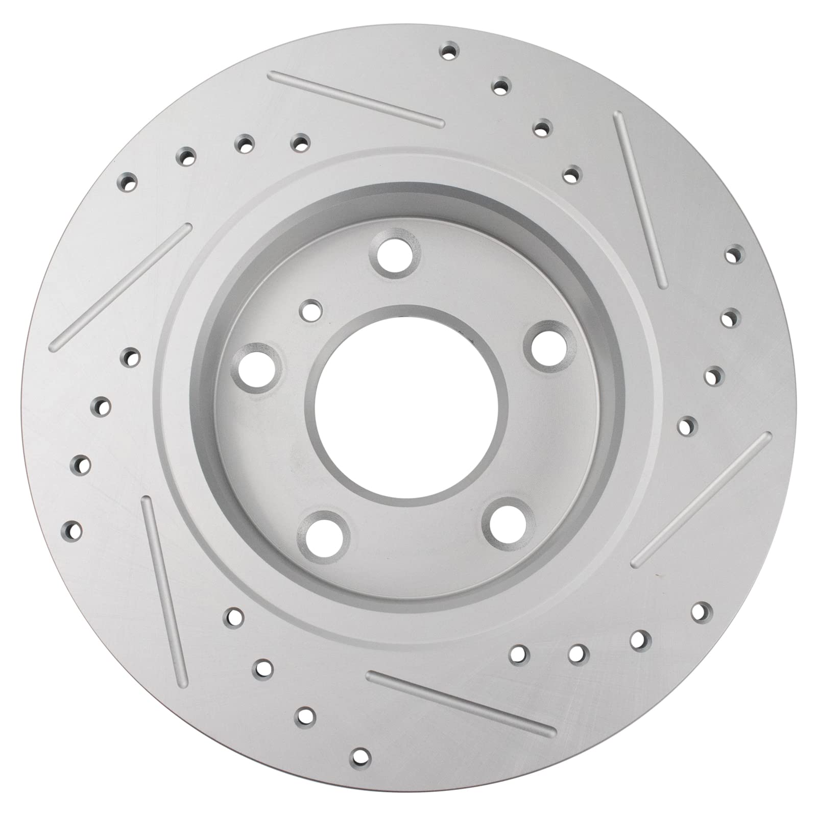 Trq Rear Performance Brake Rotors Set Premium G-Coated Compatible With 2014-2022 Mazda 3 2019-2021 Cx-3 2020-2022 Cx-30