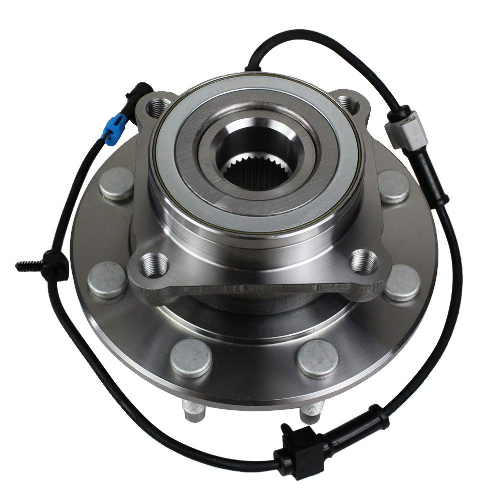 Autoround 515058 4Wd Front Wheel Bearing And Hub Assembly Fit For 2001-2007 Chevy Silverado Suburban Avalanche 1500 2500 3500 Hd, Gmc Sierra Yukon Xl 1500 2500 3500 Hd, Hummer H2, 8 Lug W/Abs