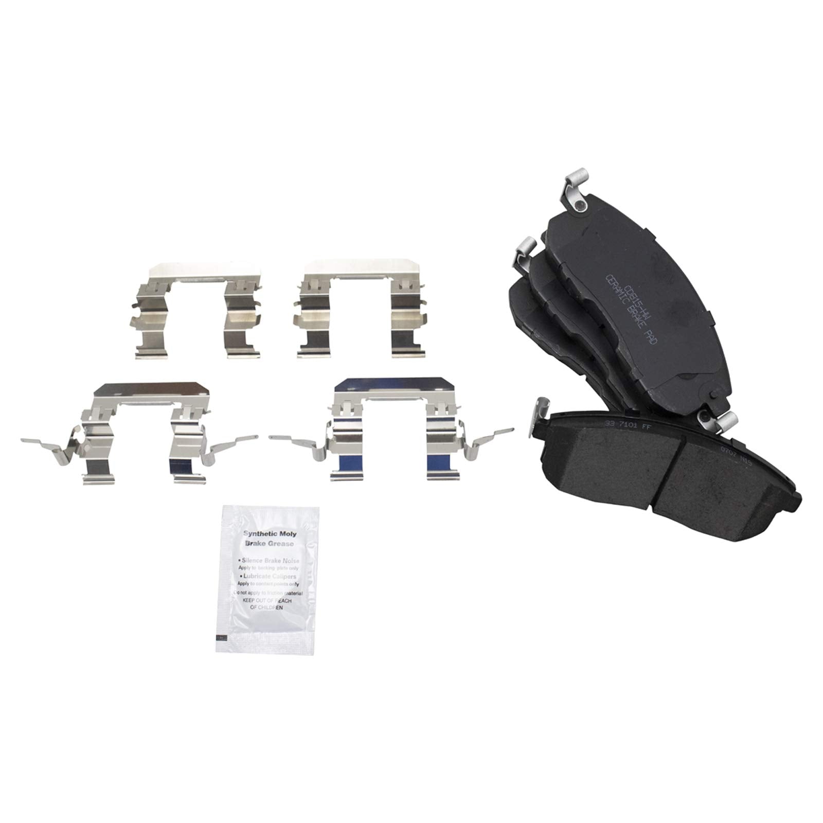 TRQ Front Premium Posi Ceramic Brake Pad Set Kit for Infiniti Nissan Suzuki