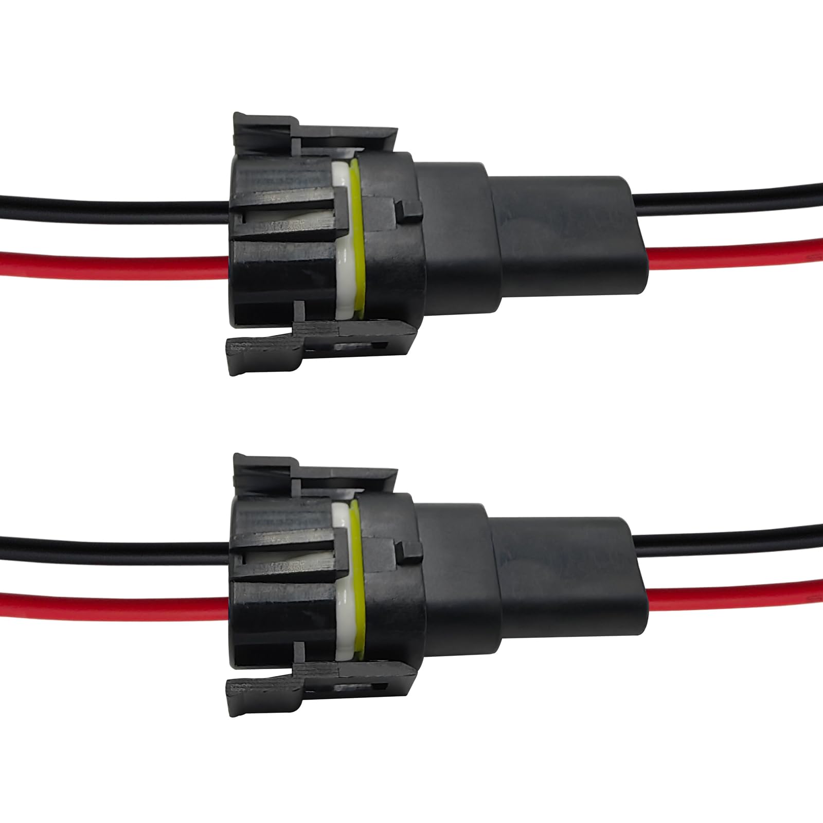 Audak 2Sets H11 H8 880 881 High Temperature Ceramic Wire Harness Socket Male & Female Adapter For Headlight Fog Light