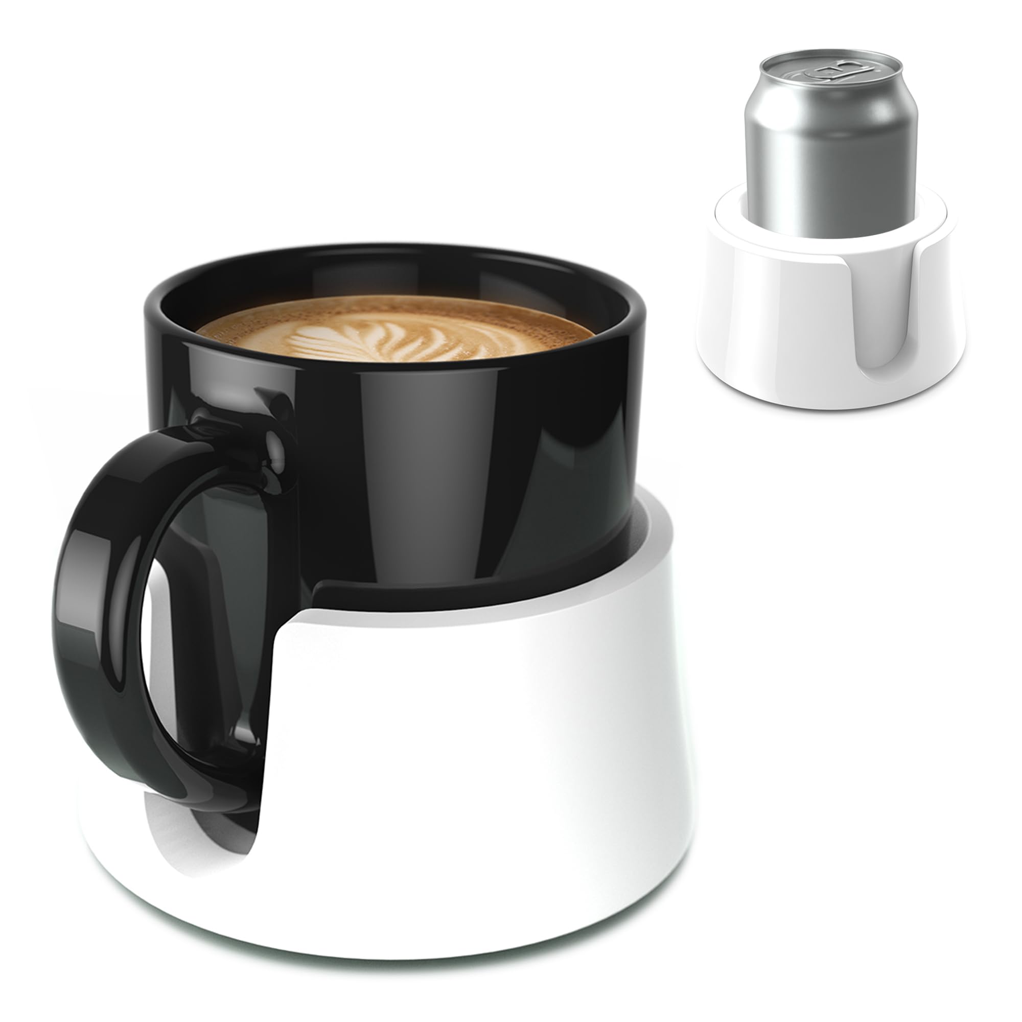 Hit Products Tablecoaster - Original Anti-Spill Table And Desk Cup Holder, Glacier White - Rv And Boat Drink Holder, A Tip-Proof