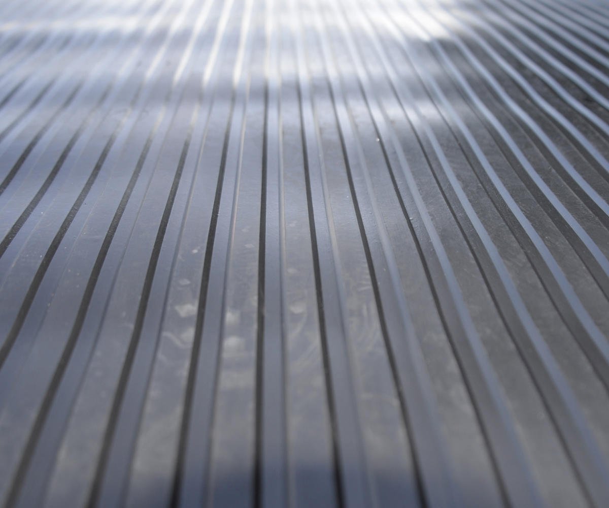 BDK GMT330 Black 8' x 4' Flex Tough Garage Thick Heavy Duty Rubber Floor Mat/Protector for Garage, Shop, Parking, Patio, Entranc