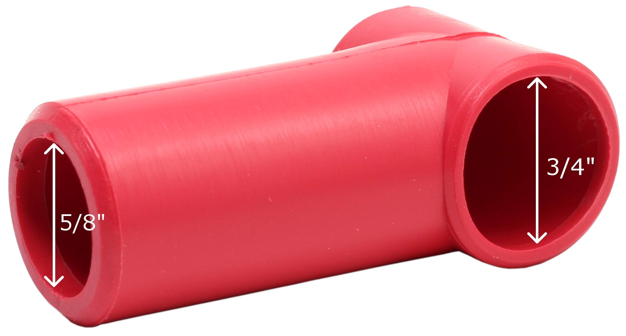 Fastronix 3/8'' Stud Terminal Covers (Red) Bulk 50 Pack