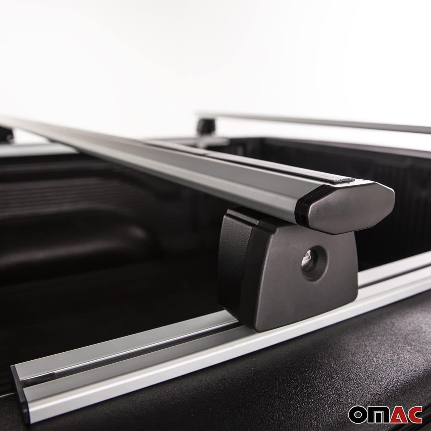 Omac Trunk Bed Carrier Roof Racks For Ford Ranger Aluminium Silver 2 Pcs