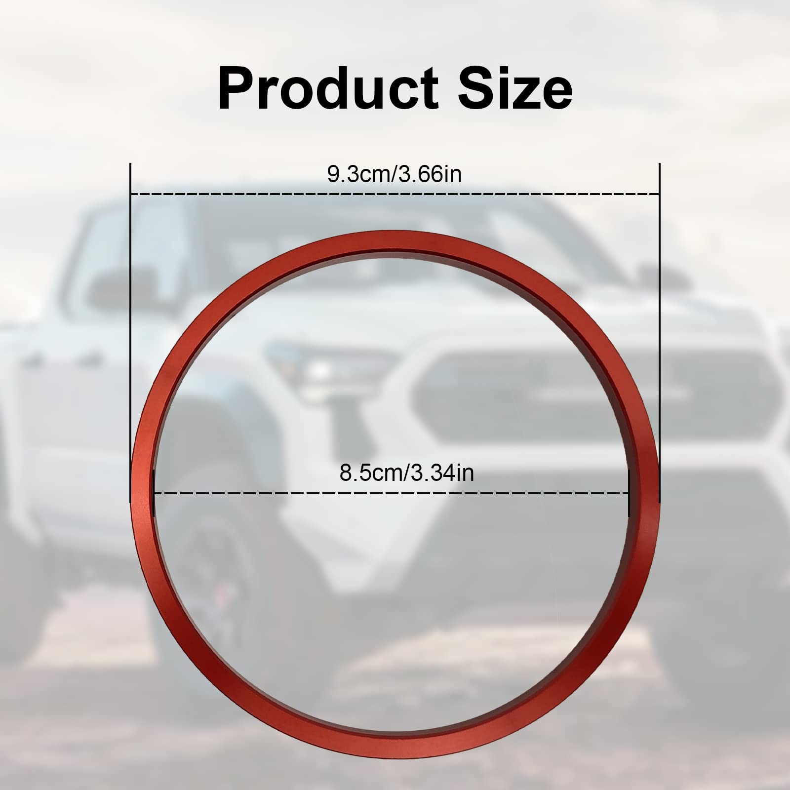 4 Pcs Compatible with 2016-2022 Tacoma A/C Outlet Vent Accessories and Applicable to 2023 Toyota Tacoma Premium Aluminum Alloy A