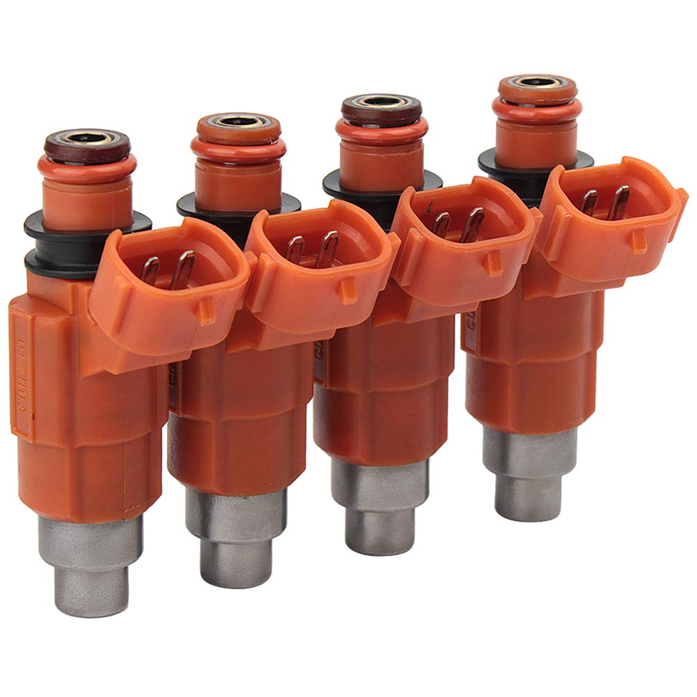 AUTOKAY 4pcs Fuel Injector Flow Matched 68V-8A360-00-00 for Yamaha Outboard 115 HP Marine