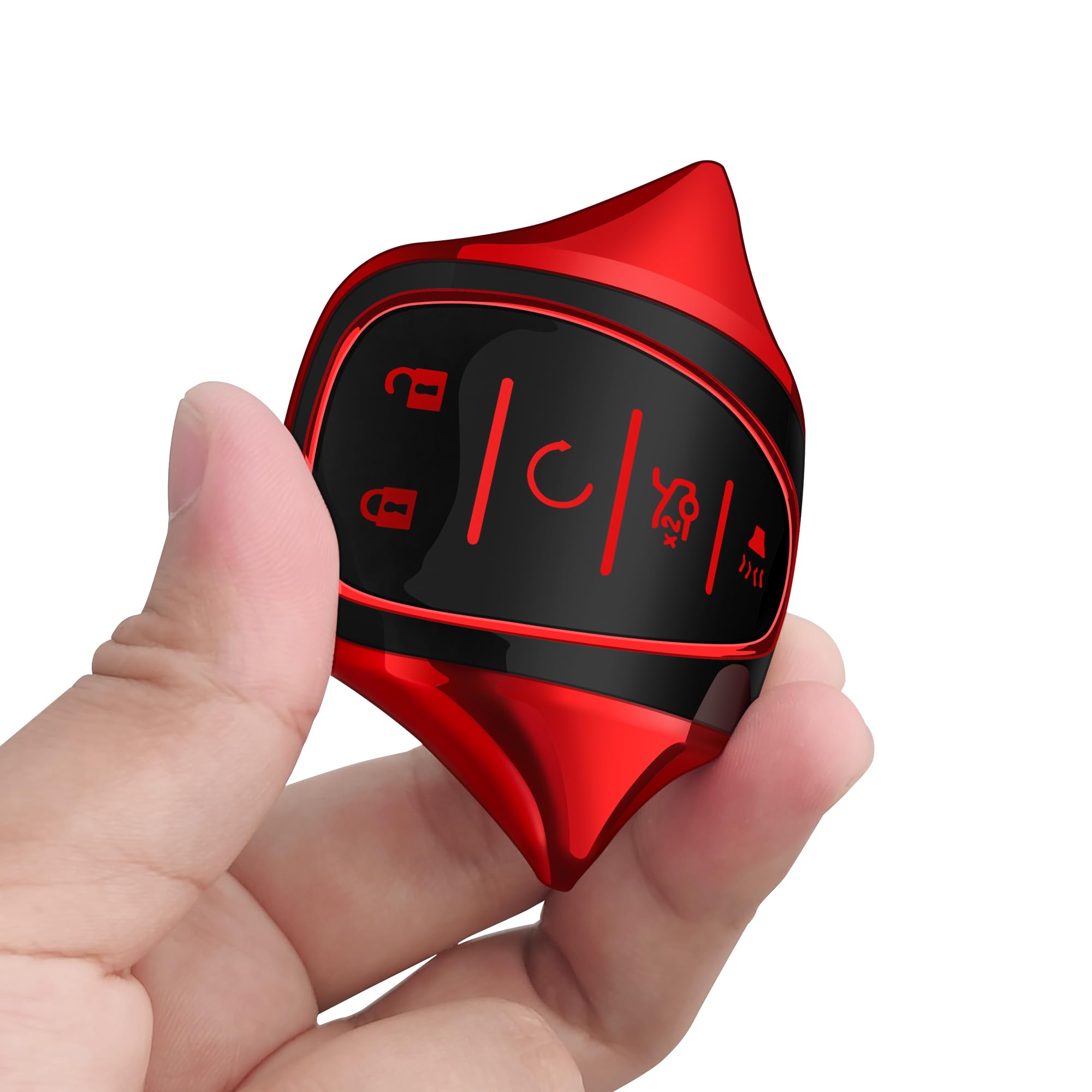 Tukellen For Chevrolet Key Fob Cover Special Soft Tpu Key Case Key Shell Compatible With 2016-2024 Chevy Blazer Bolt Ev Camaro C