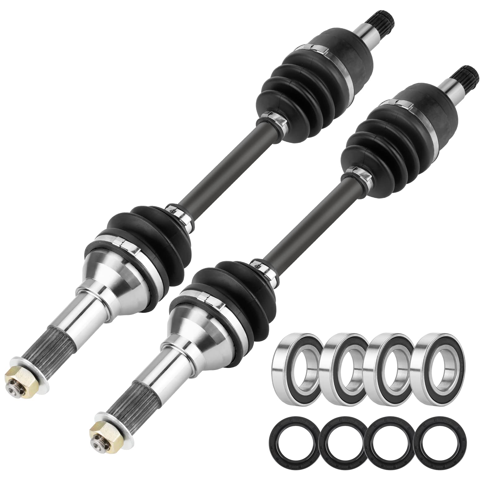 Front Left & Right CV Axle Shaft with Wheel Bearing for Yamaha Grizzly Bruin 350 400 Kodiak Wolverine 450 4x4 2003 2004 2005 200
