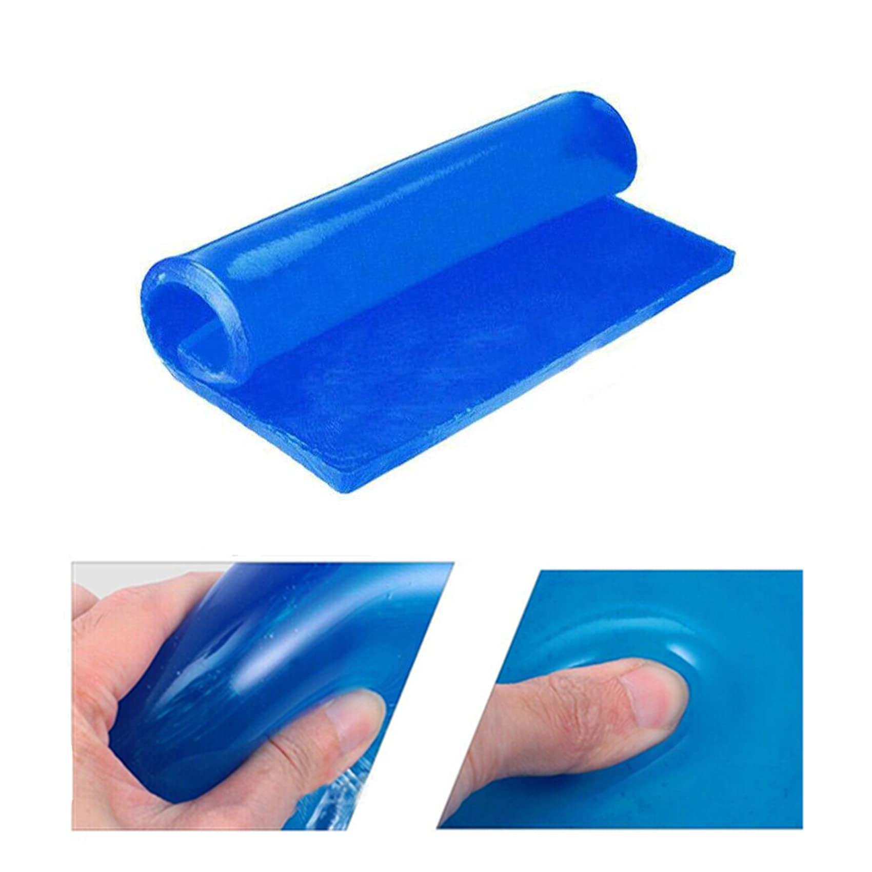 LisylineAuto Motorcycle Seat Gel Pad Seat Cushion Shock Absorption Mats Reduce Fatigue Comfortable Soft Cushion Cool DIY Pad Mot