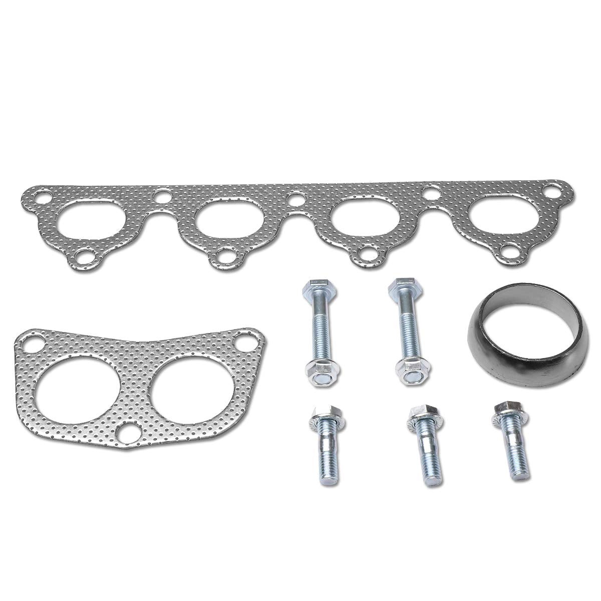 Dna Motoring Gktset-Hc88 Aluminum Exhaust Manifold Header Gasket Set Replacement,Metallic