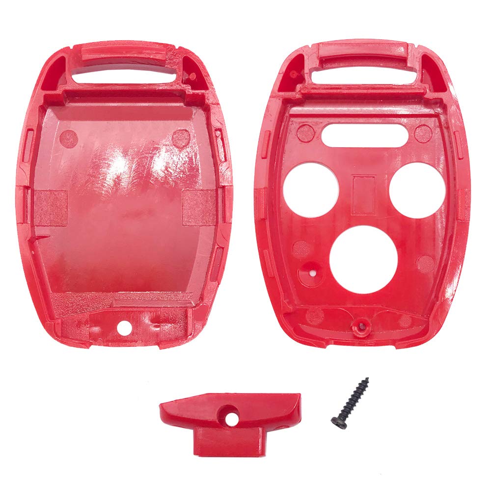 4 Buttons Uncut Key Fob Cover Case fit for Honda 2003-2012 Accord 2006-2013 Civic EX 2009-2015 Pilot 2005-2006 CR-V Ridgeline Ol