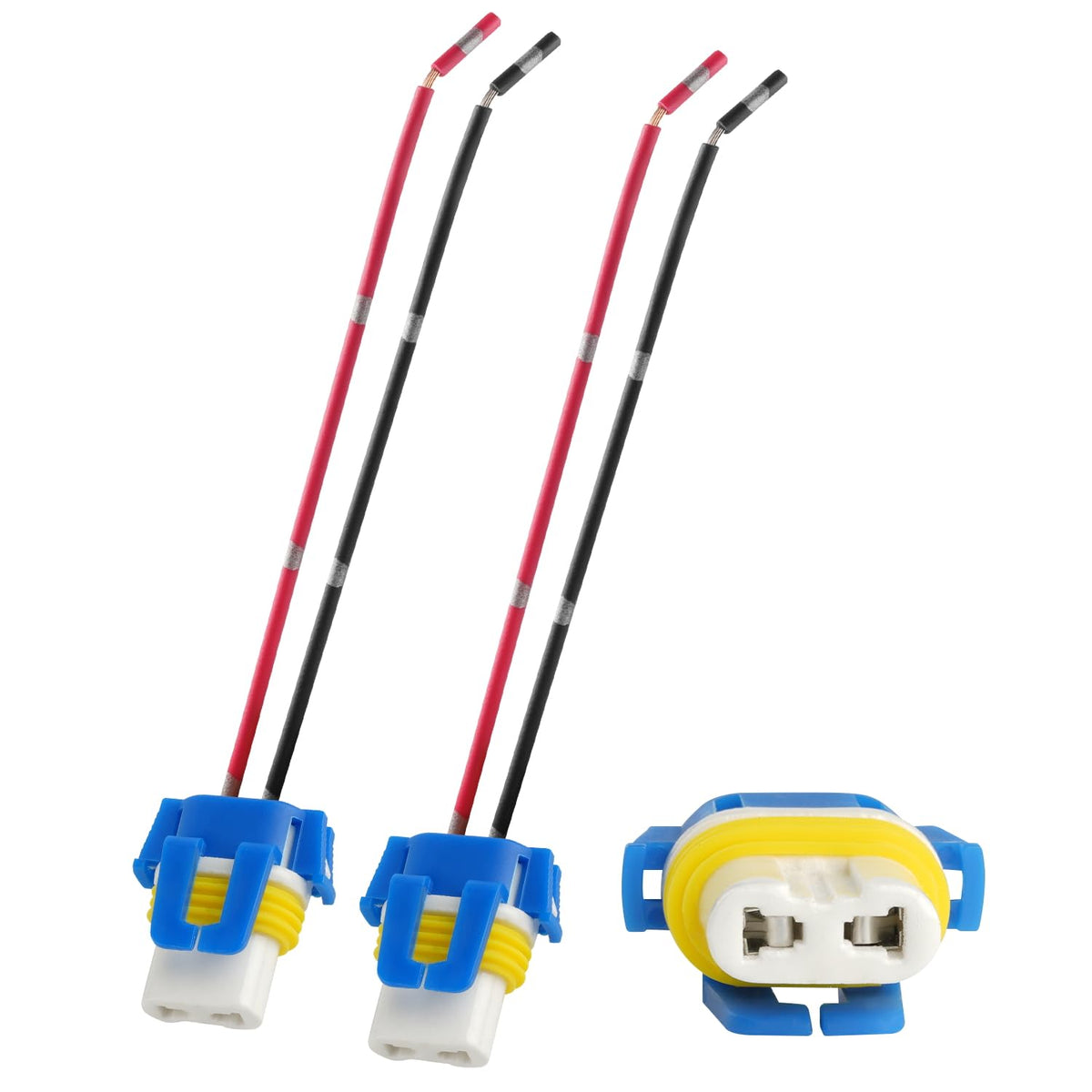 Ibrightstar 9005 9006 9012 9145 H10 Female High Temperature Ceramic Adapter Wiring Harness Sockets Wire For Headlights Or Fog Li