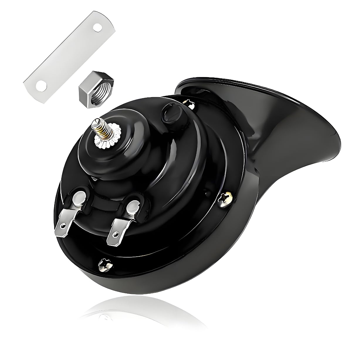 KVAEY 300DB Super Loud Train Horn, 12V Waterproof Air Horns Replacement Kit, High Low Tone Car Air Electric Snail Double Horn, U