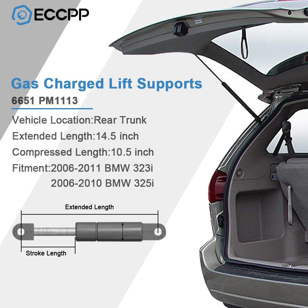 Eccpp Lift Support Rear Trunk Replacement Struts Gas Springs Fit For Bmw 323I 325I 325Xi 328I 328I Xdrive 328Xi 330I 330Xi 335D