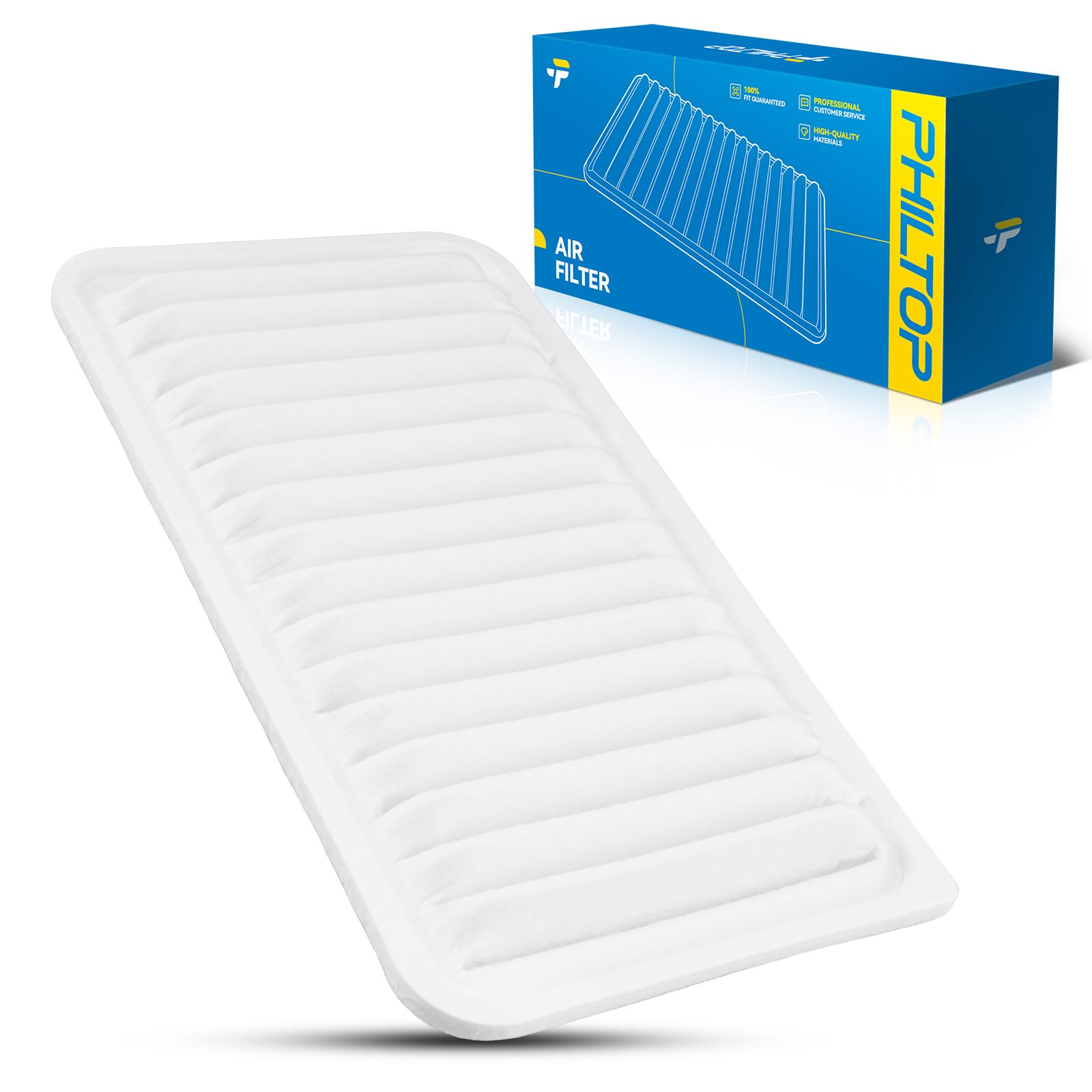 PHILTOP Engine air filter CA10495 Replacement for 2006-2015 Mazda MX-5 Miata L4 2.0L, Rigid Panel