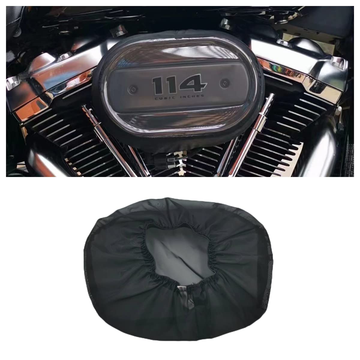 M Maintenanse Air Cleaner Filter Waterproof Rain Socker Protective Cover Fit For Harley Touring Flhr Flhx Dyna Softail 114 Road