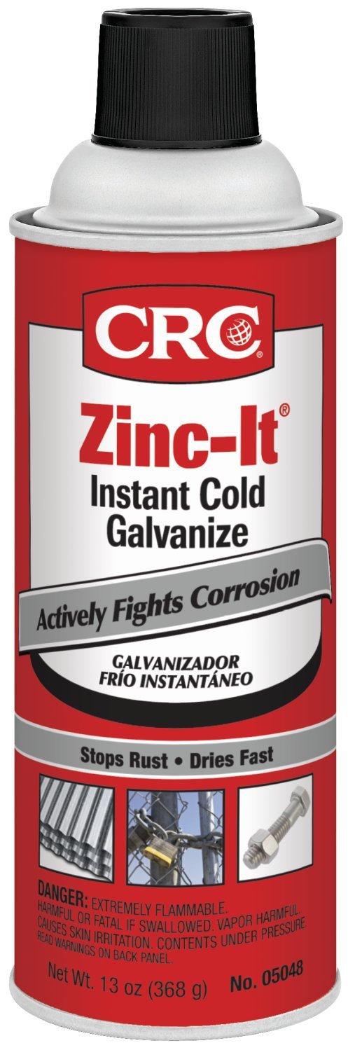CRC 05048 Zinc-It Instant Cold Galvanize - 13 Wt Oz,Gray