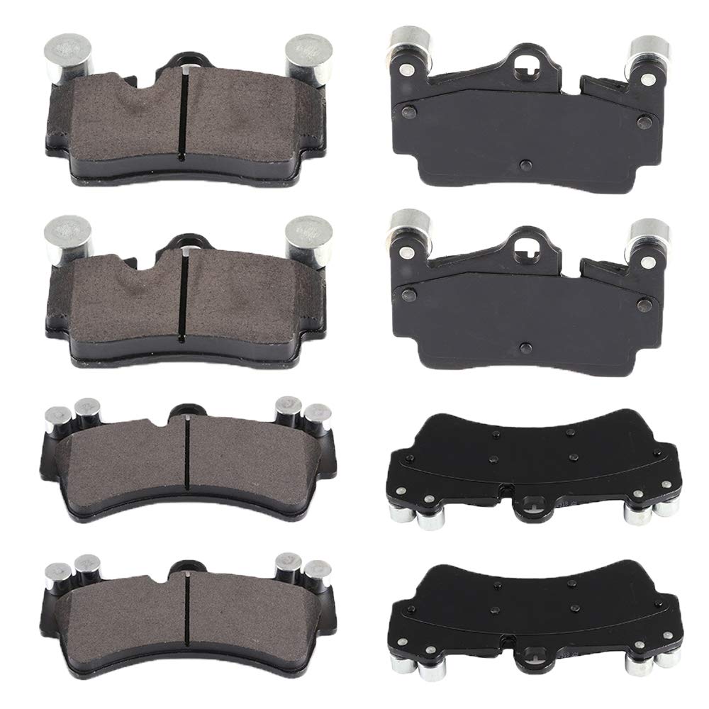 Automuto D1014 & D978 Front Rear Ceramic Brake Pads Set Fit For 2007-2015 For Audi Q7,2003 2004 2005 2006 2008 2009 2010 For Cay
