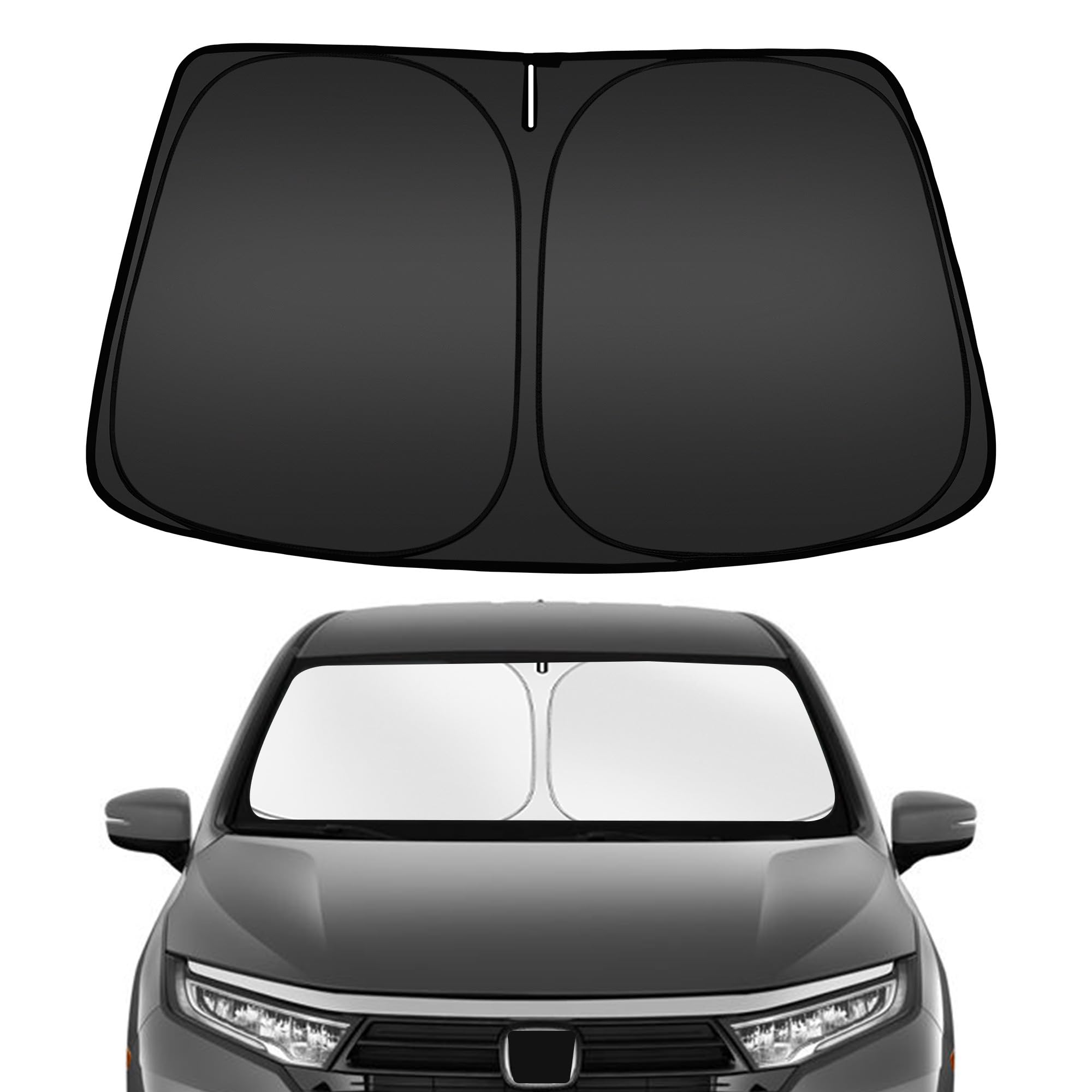 Arismotor Windshield Sun Shade For Honda Odyssey 2018-2025, Custom Fit Foldable Front Window Sunshade Sun Visor Protector, Block