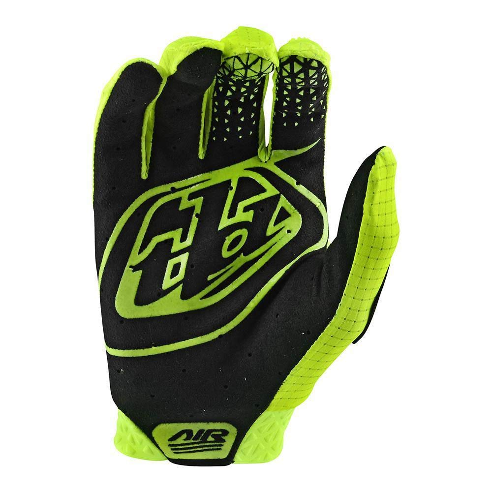 Troy Lee Designs Motocross Motorcycle Dirt Bike Racing Mountain Bicycle Riding Gloves, Air Glove (Flo Yellow, Large)